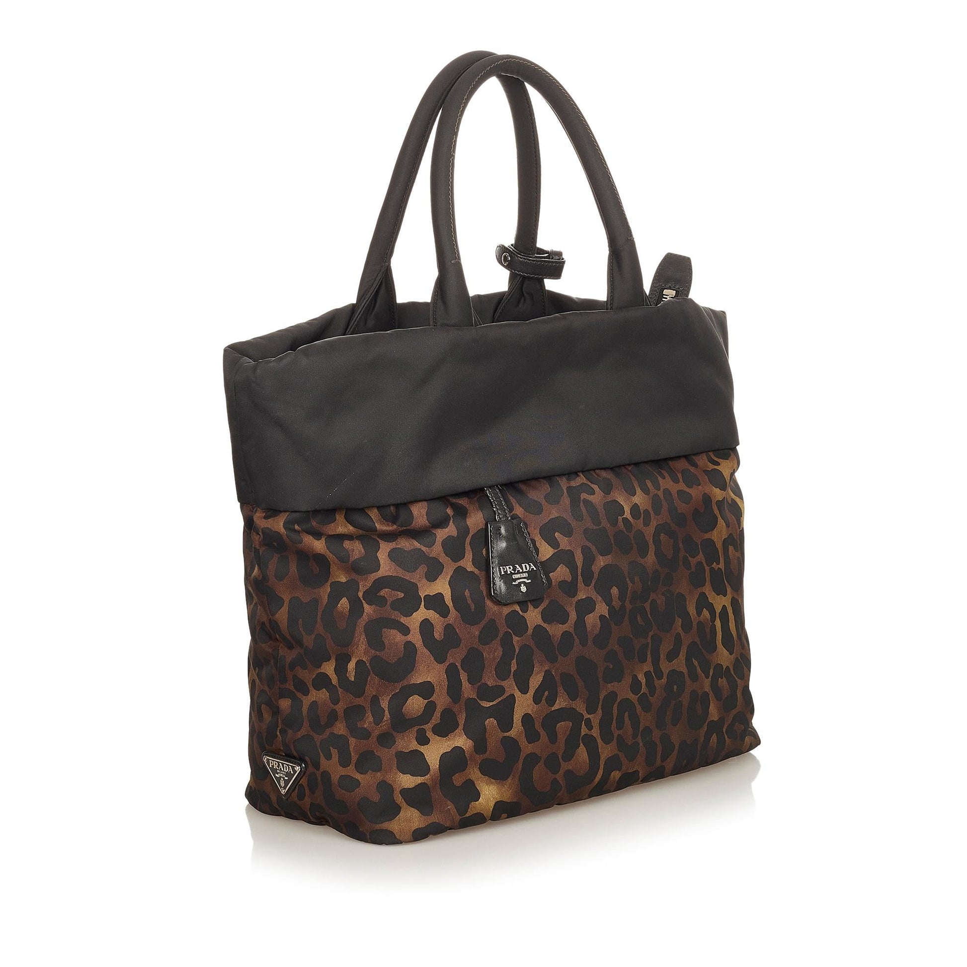 Prada Printed Tessuto Satchel (SHG-31806)