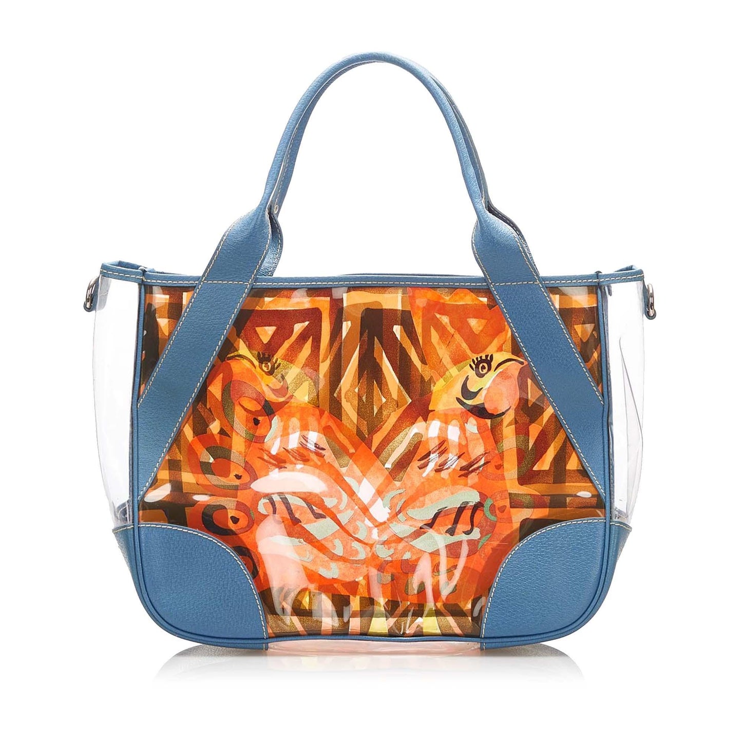 Prada Printed Vinyl Tote Bag  