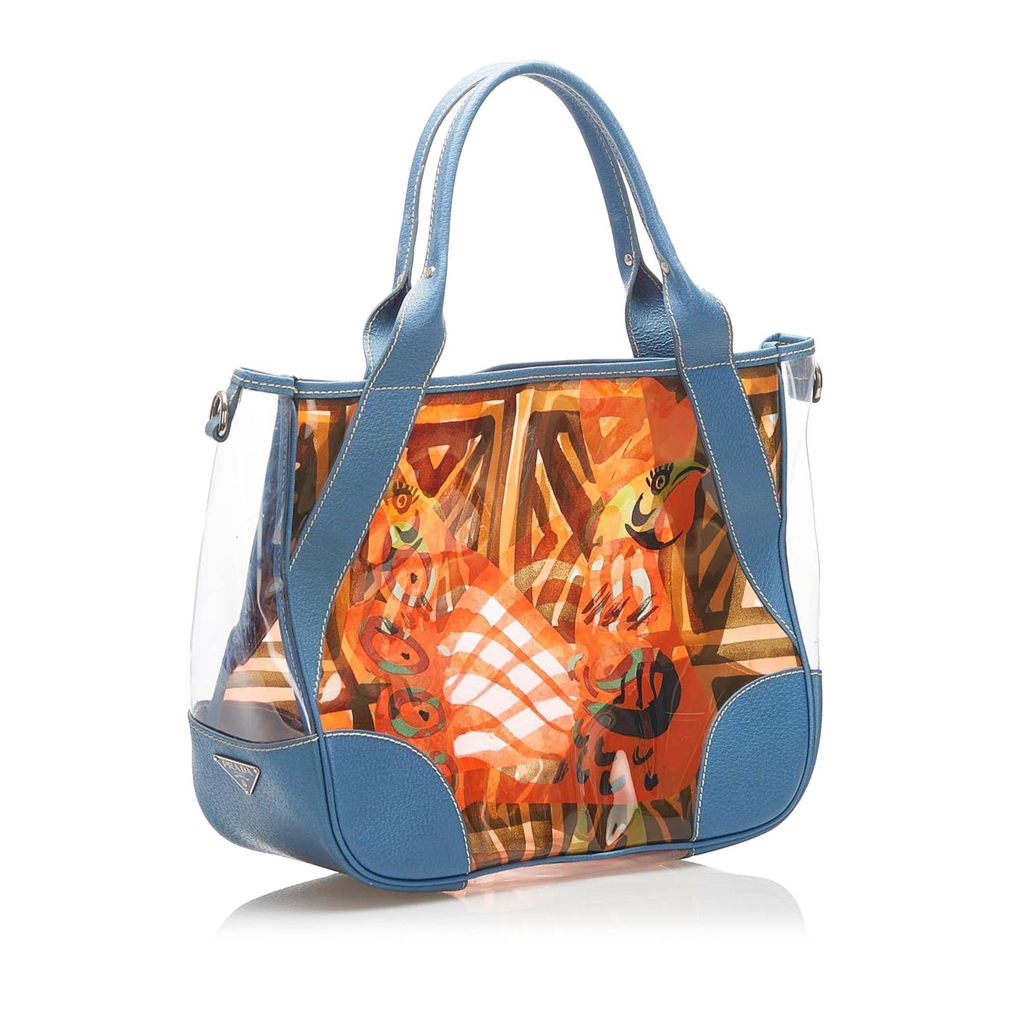 Prada Printed Vinyl Tote Bag  