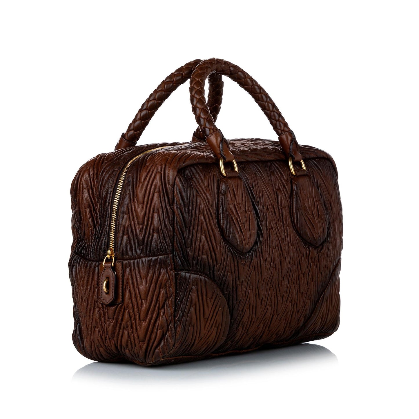 Prada Quilted Leather Handbag (SHG-29507)