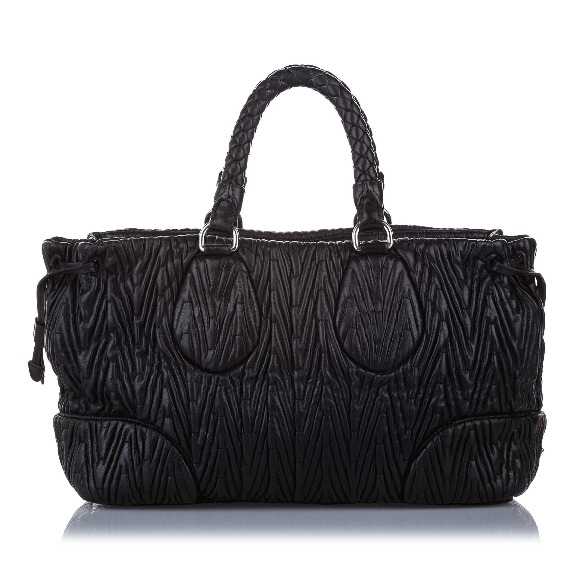 Prada Quilted Leather Satchel (SHG-14841)