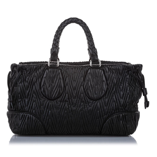 Prada Quilted Leather Satchel (SHG-14841)