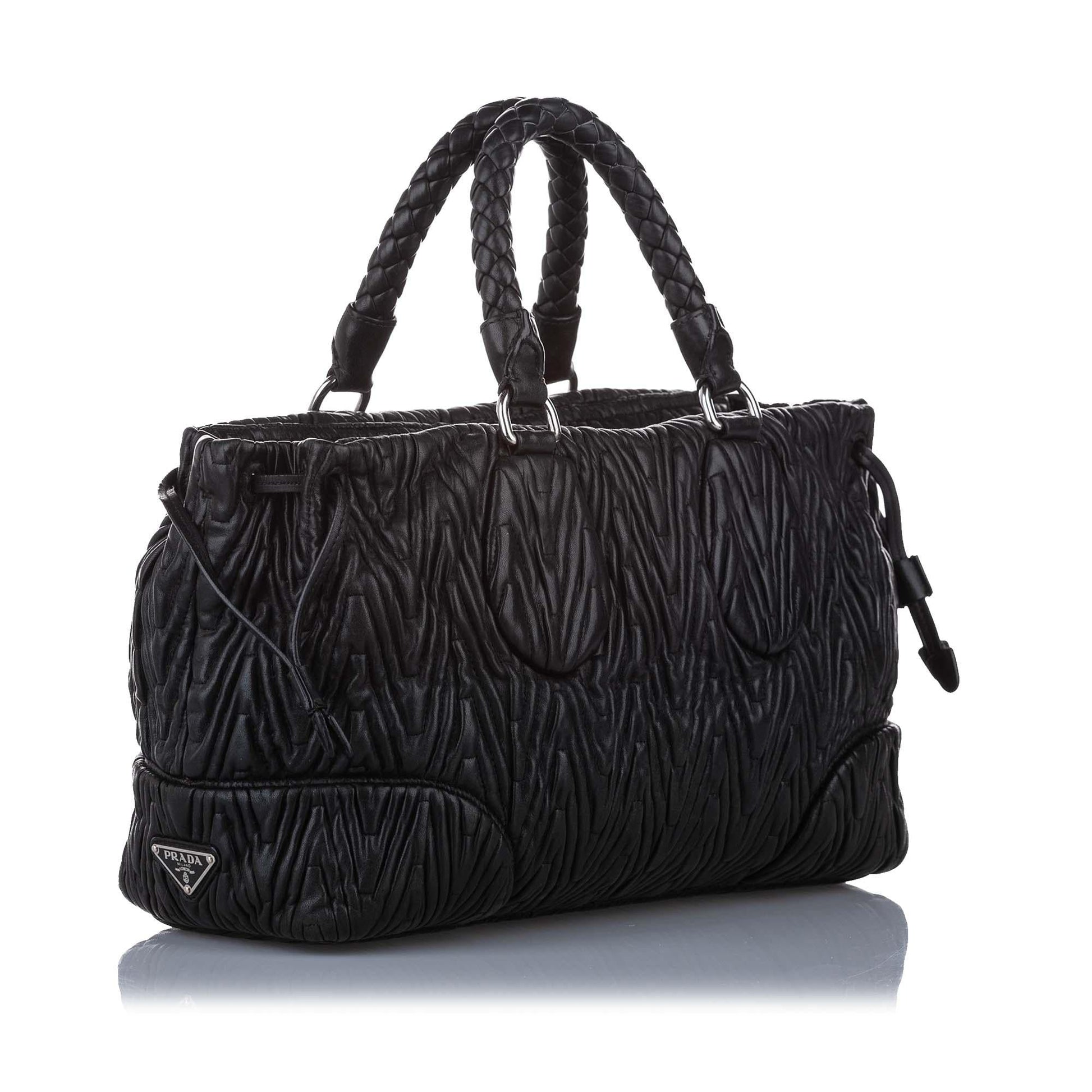 Prada Quilted Leather Satchel (SHG-14841)