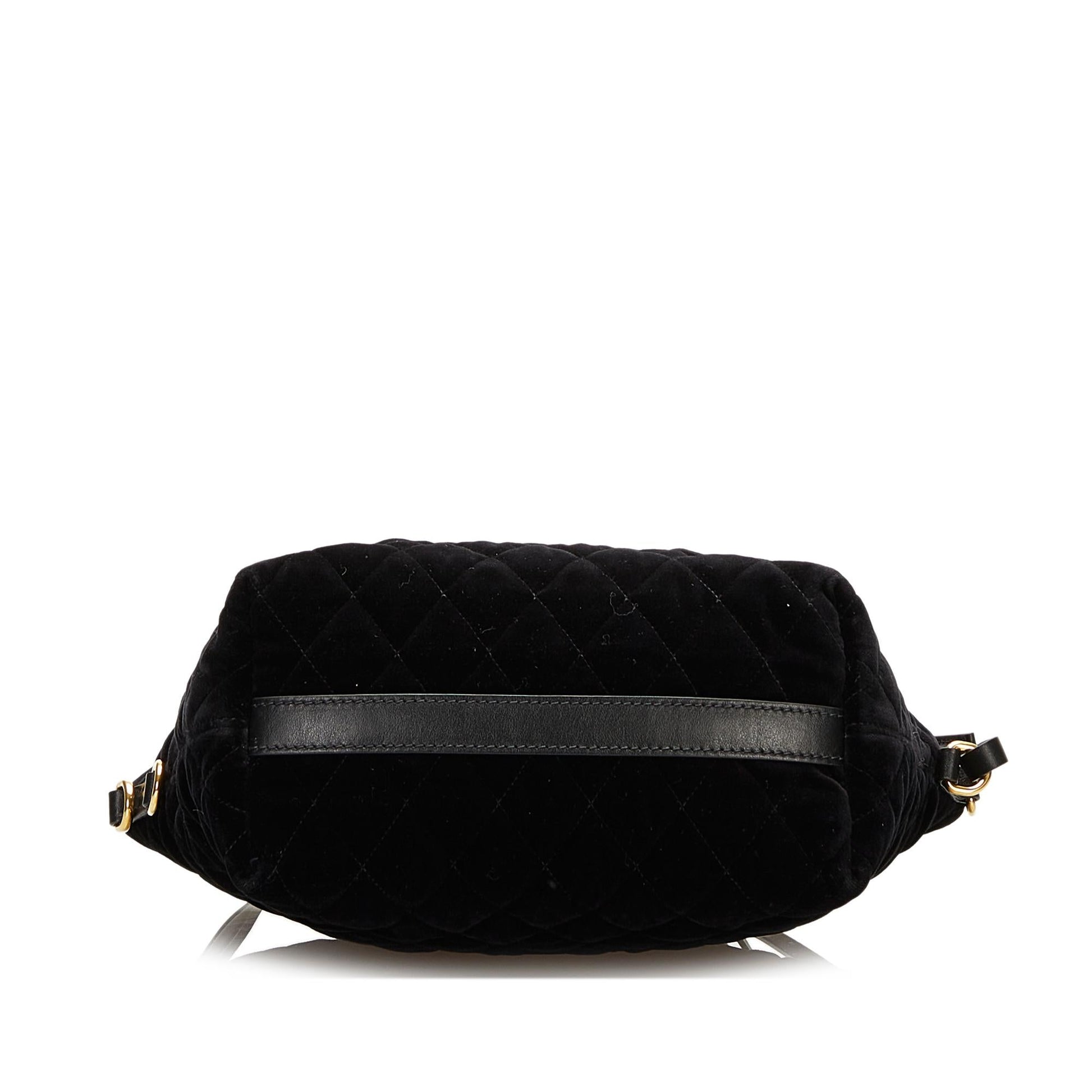 Prada Quilted Velvet Satchel (SHG-35934)