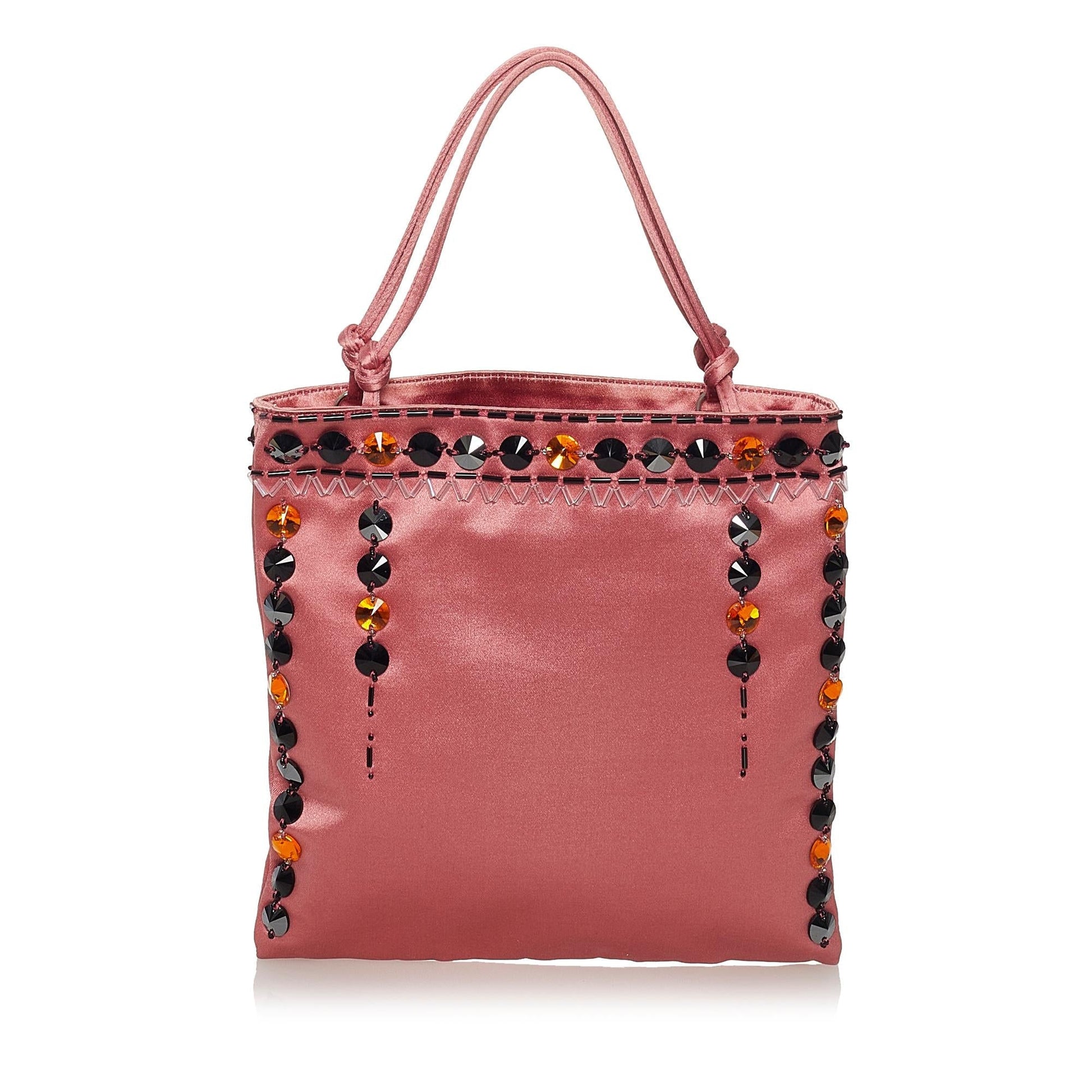 Prada Raso Pietre Handbag (SHG-33681)