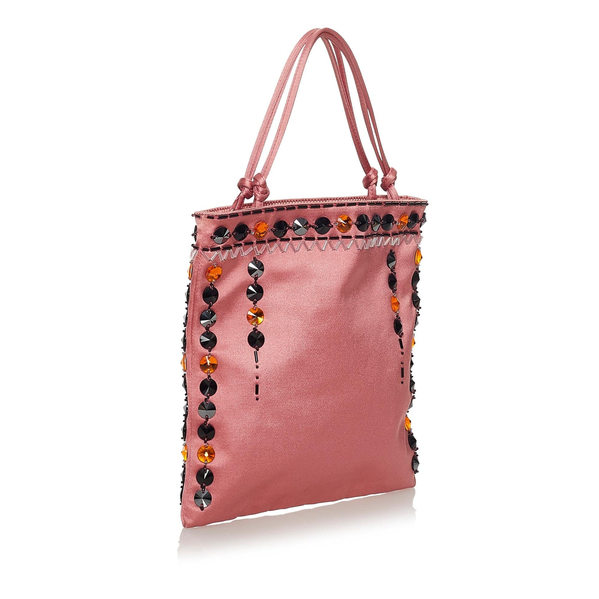 Prada Raso Pietre Handbag (SHG-33681)