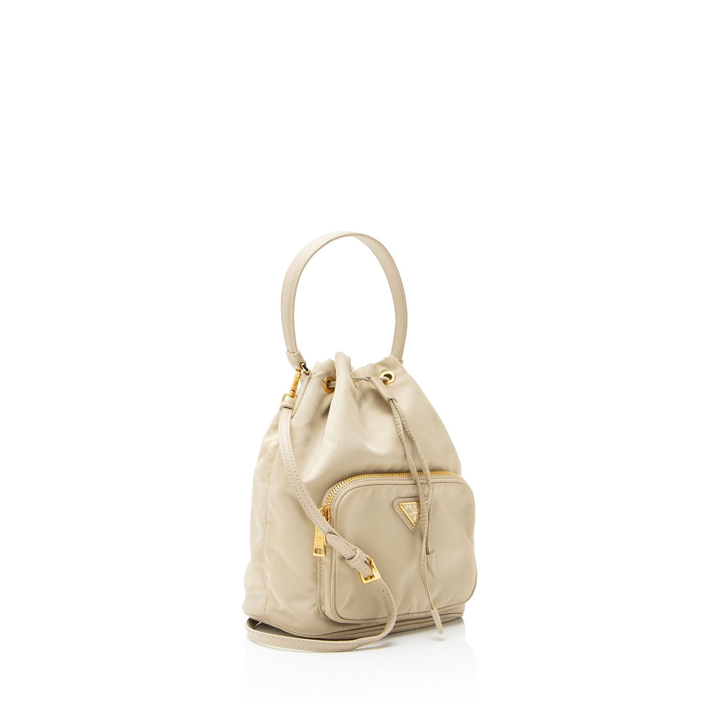Prada Re-Nylon Duet Drawstring Bucket Bag