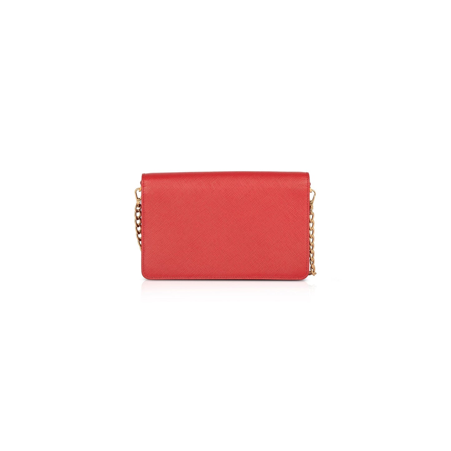 Prada Red Saffiano Leather Shoulder Bag
