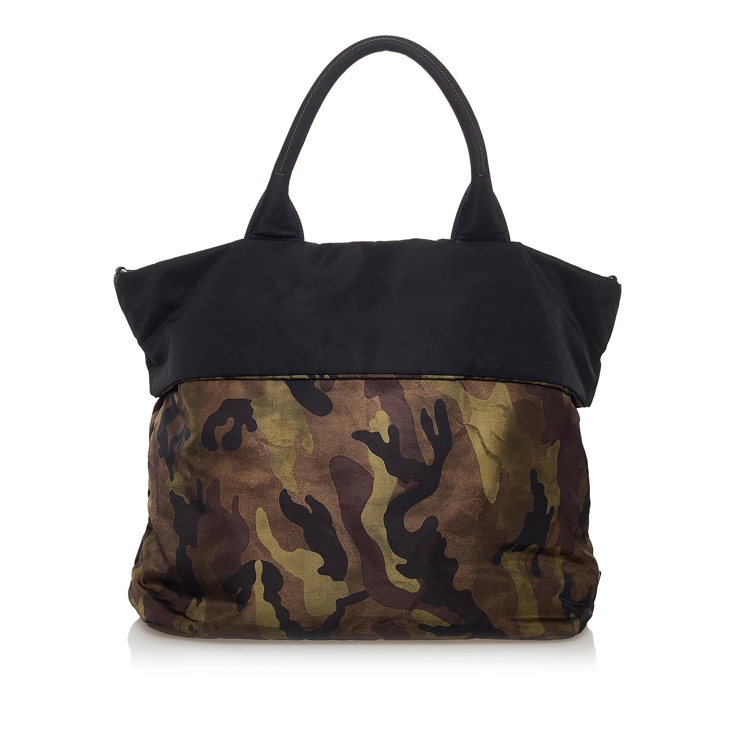 Prada Reversible Tessuto Camouflage Satchel (SHG-32230)