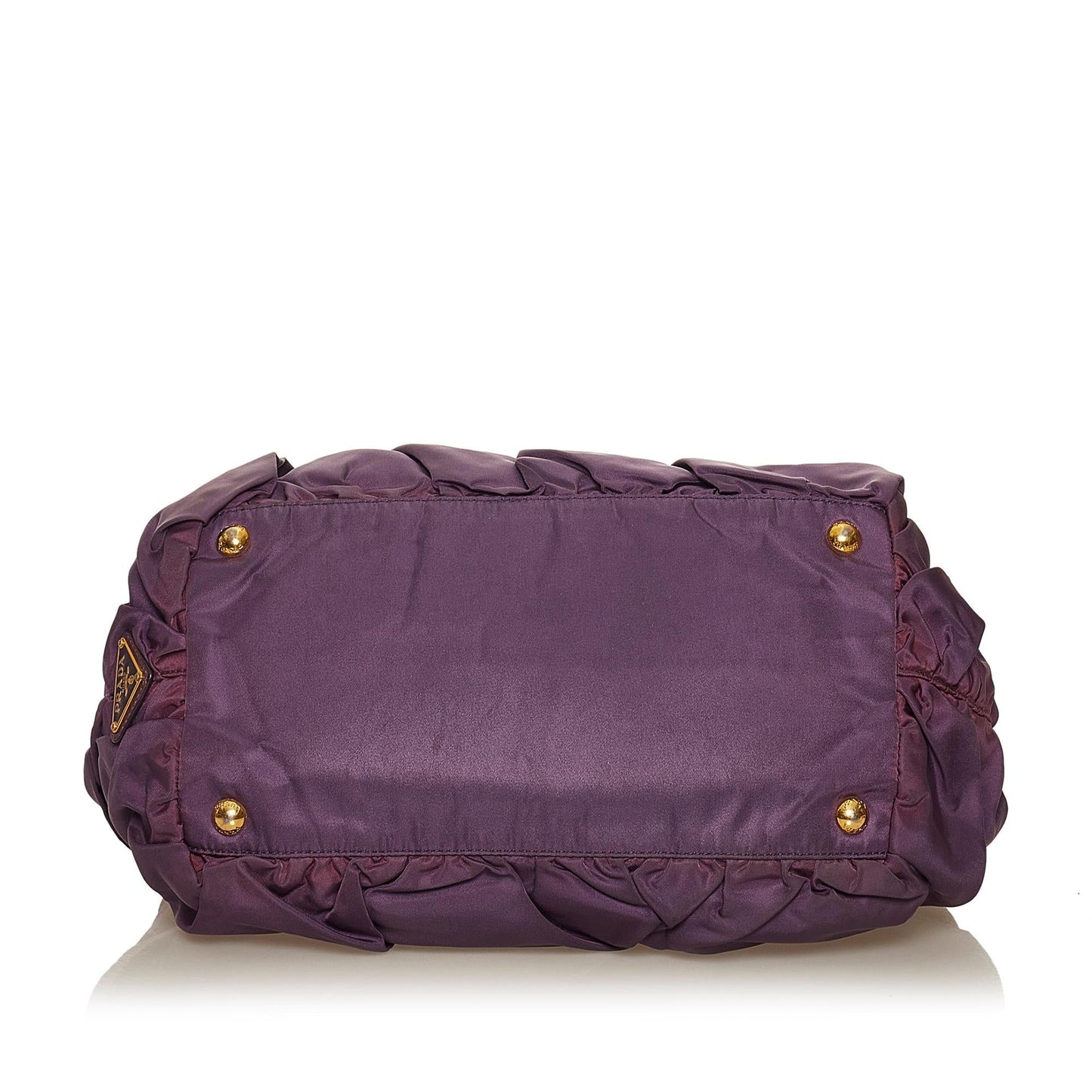 Prada Ruffled Tessuto Tote Bag (SHG-29363)