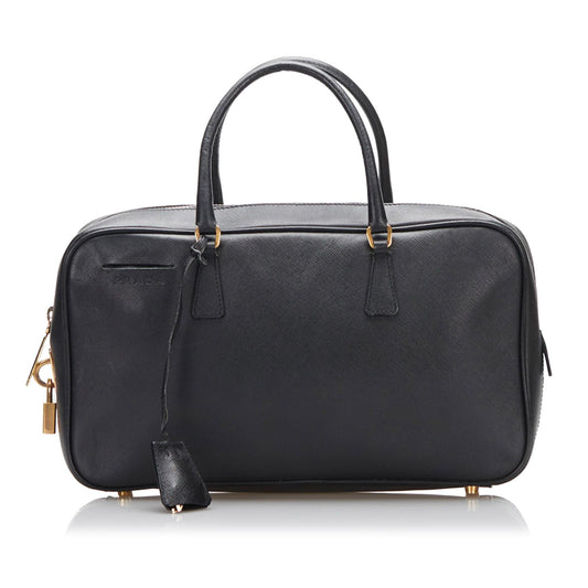 Prada Saffiano Bauletto Handbag (SHG-l1GAZe)