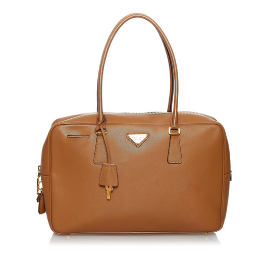 Prada Saffiano Bauletto Satchel (SHG-29982)