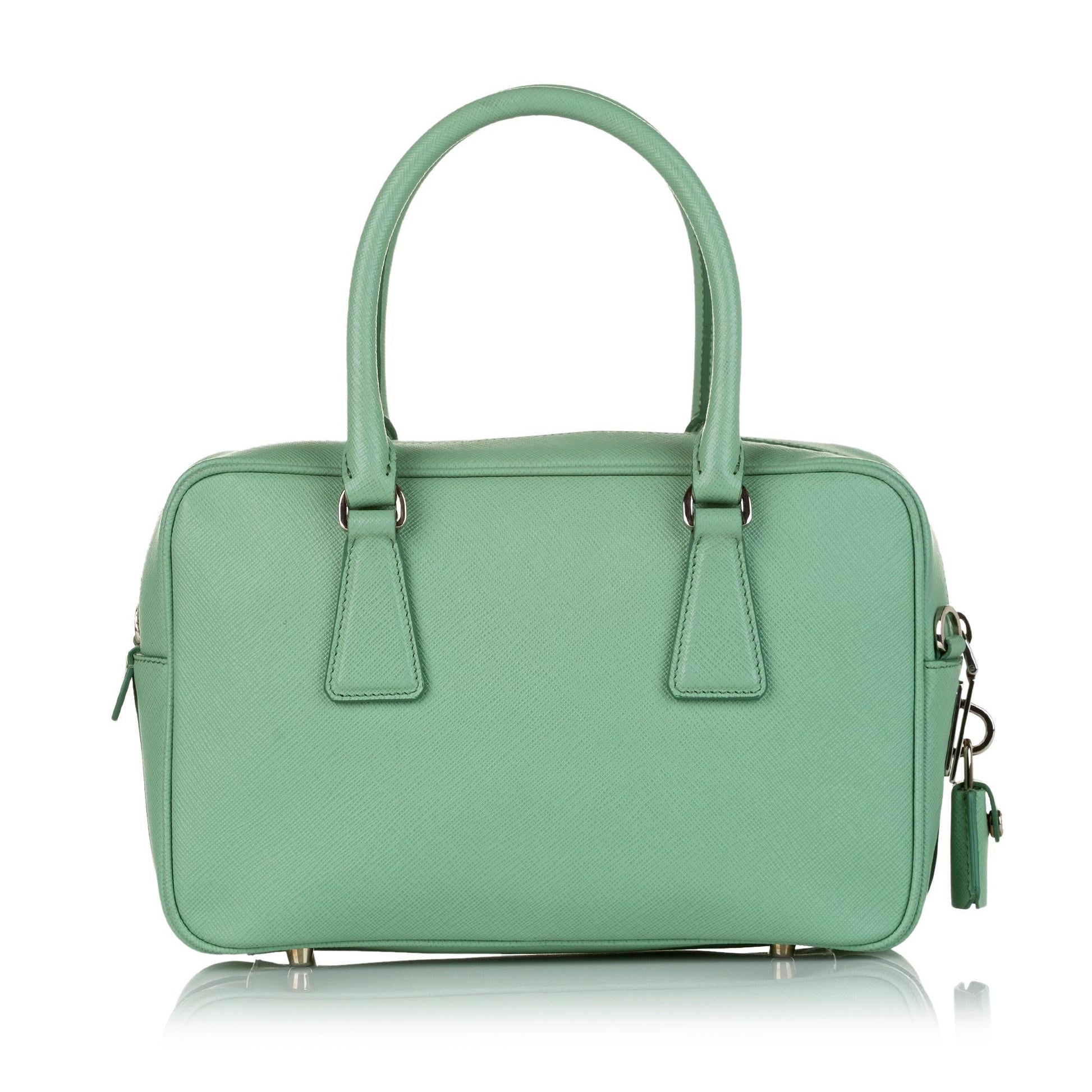 Prada Saffiano Bauletto Satchel (SHG-33240)