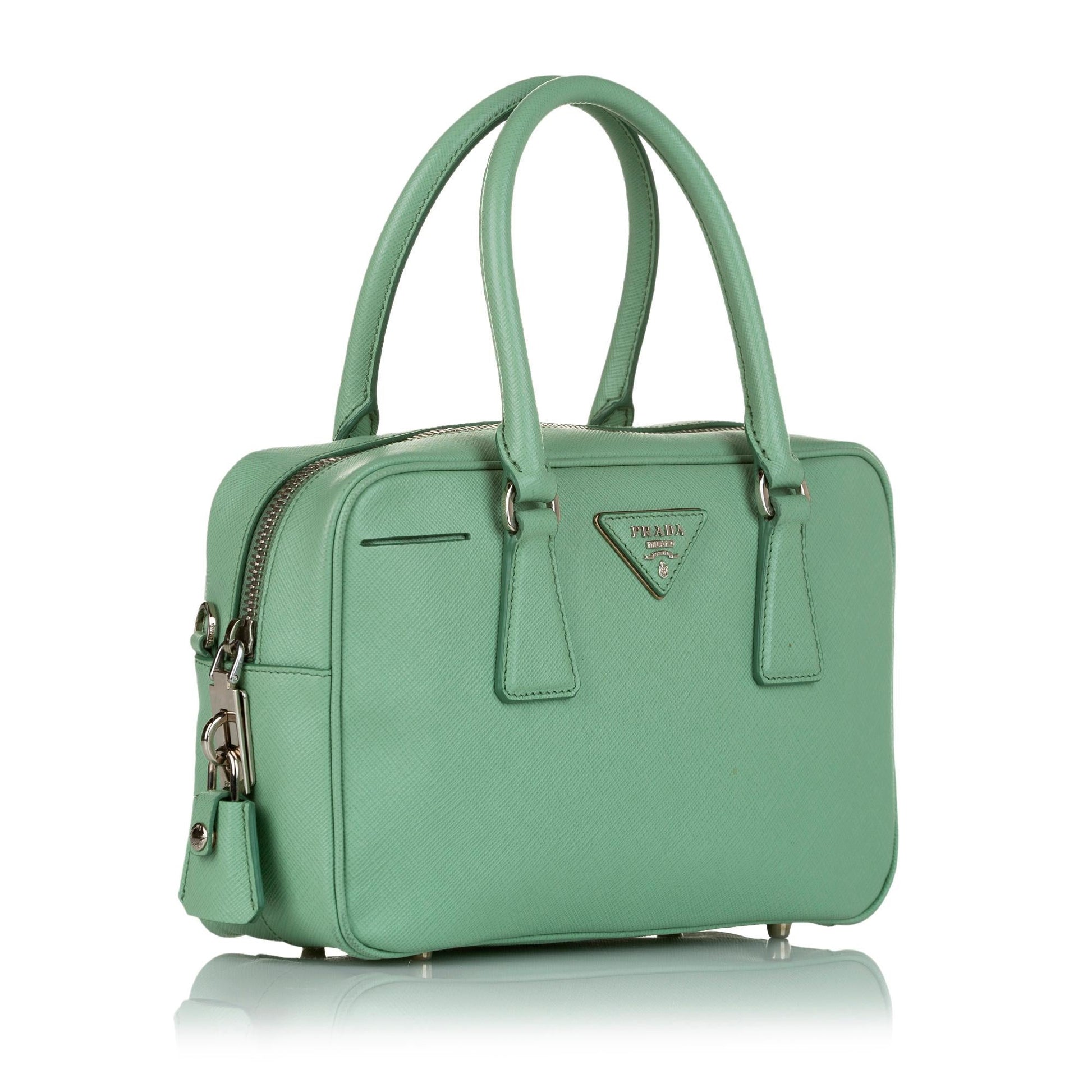 Prada Saffiano Bauletto Satchel (SHG-33240)