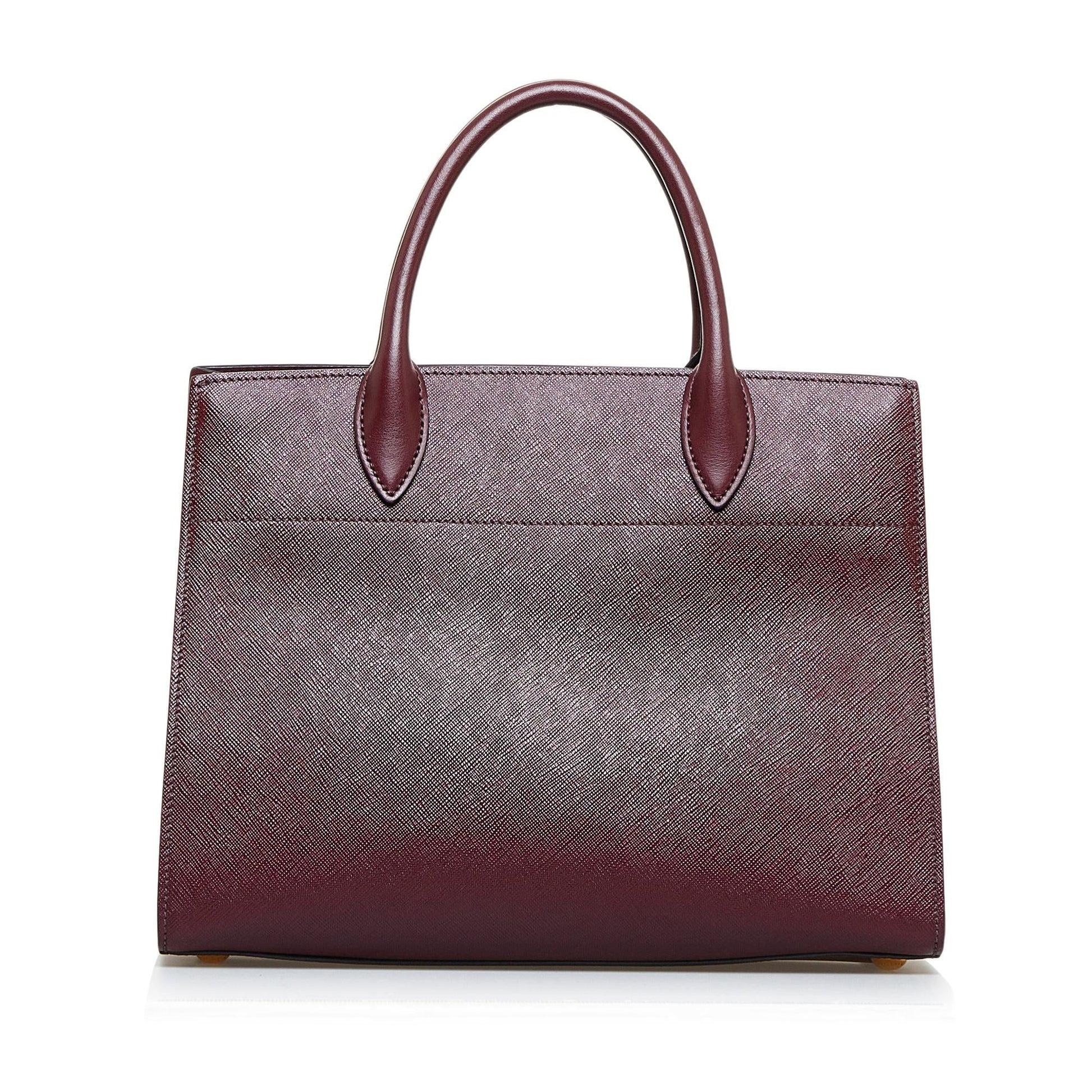Prada Saffiano Bibliotheque Satchel (SHG-s1EODS)