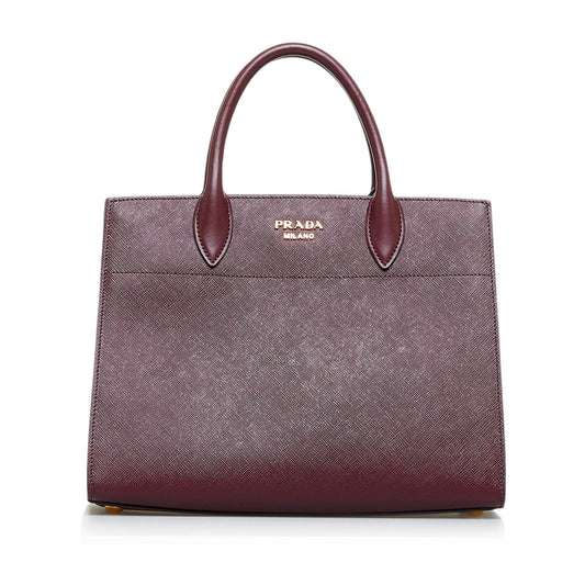 Prada Saffiano Bibliotheque Satchel (SHG-s1EODS)