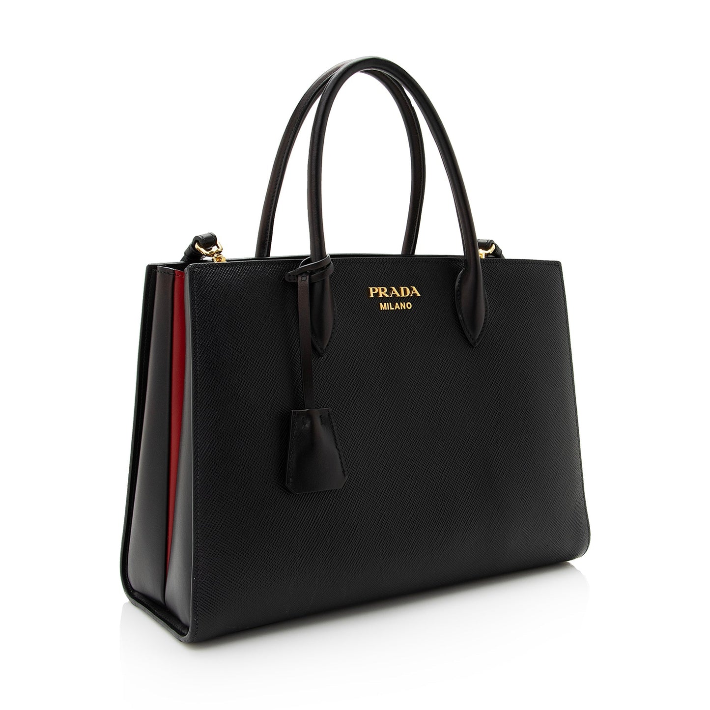 Prada Saffiano Cuir City Bibliotheque Large Tote (SHF-22478)