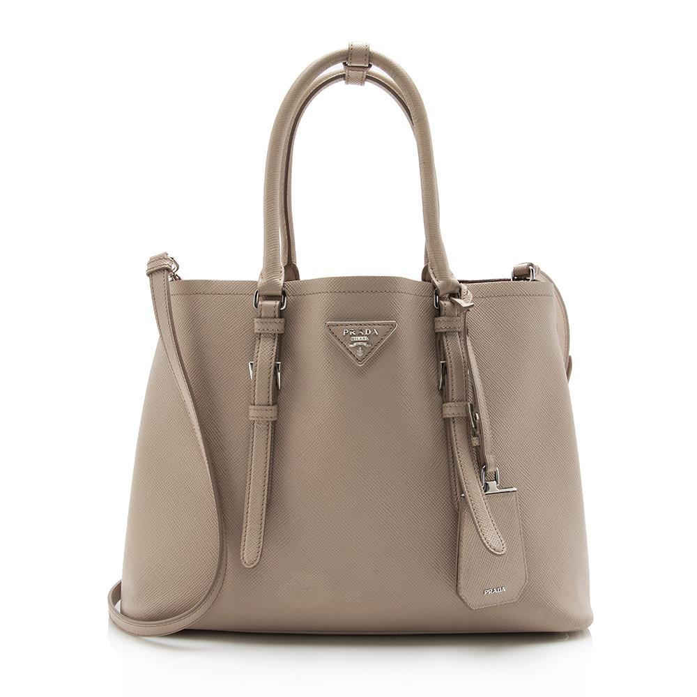 Prada Saffiano Cuir Double Handle Medium Tote - FINAL SALE  