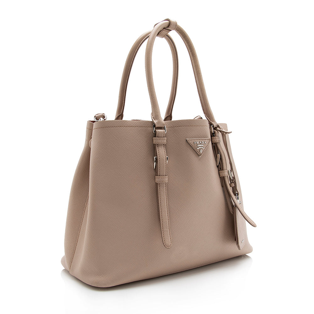 Prada Saffiano Cuir Double Handle Medium Tote - FINAL (SHF-14571)