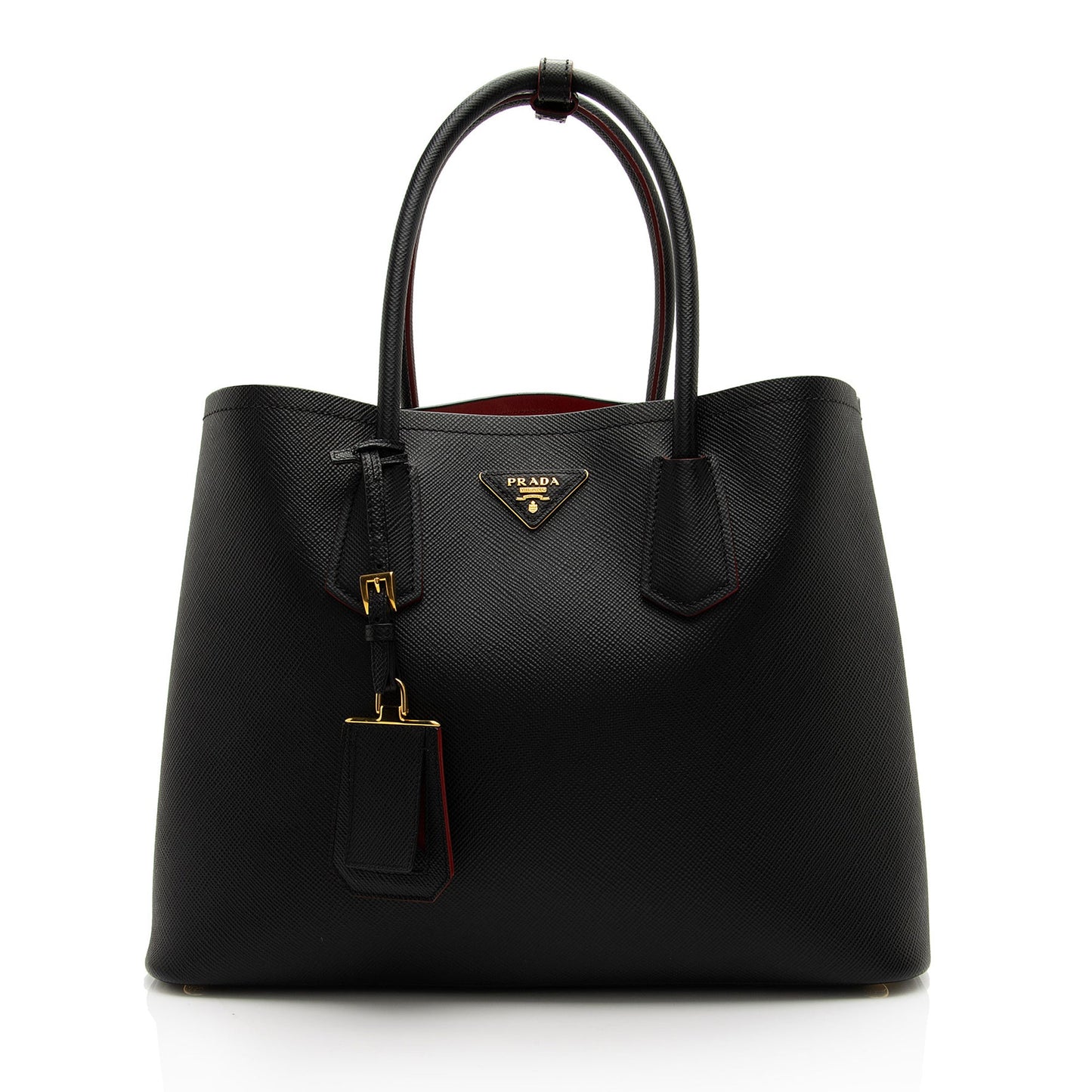 Prada Saffiano Cuir Double Handle Medium Tote (SHF- )