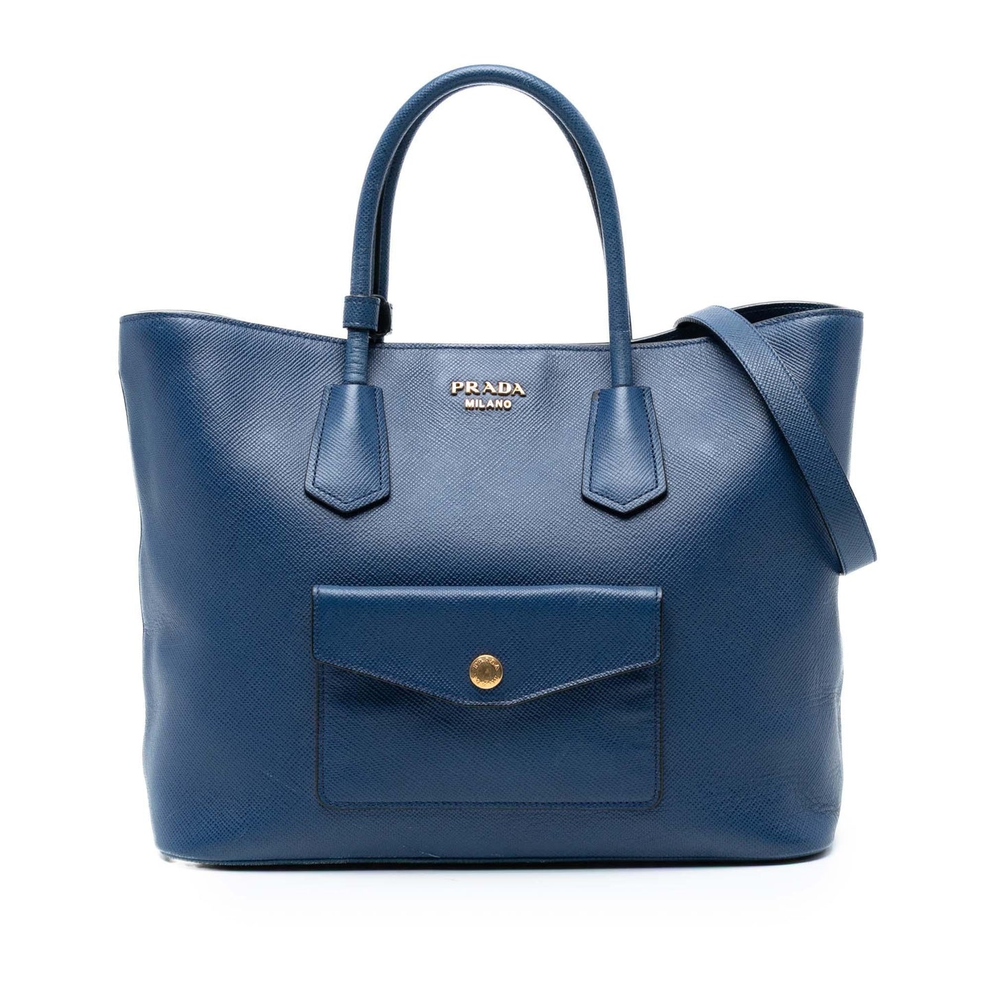 Prada Saffiano Cuir Front Pocket Convertible Tote