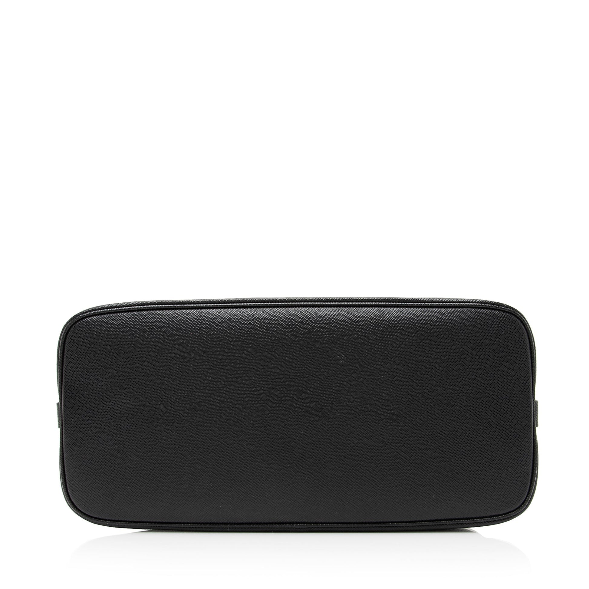 Prada Saffiano Cuir Leather Matinee Shoulder Bag (SHF-23633)