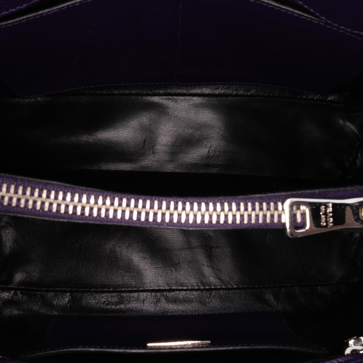 Prada Saffiano Cuir Turnlock Twin Satchel