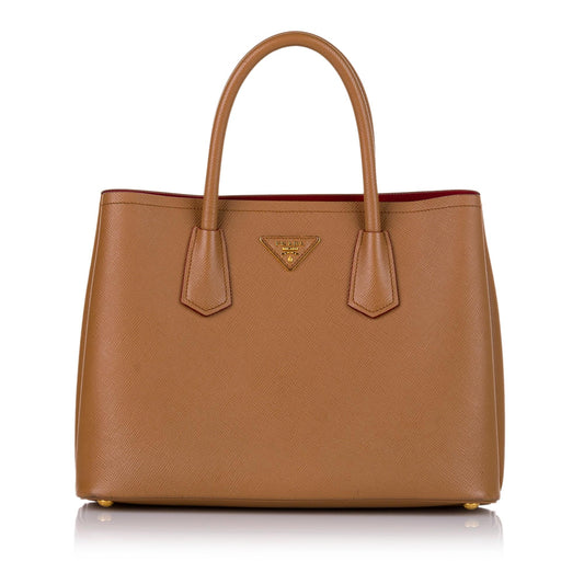 Prada Saffiano Cuir Twin Satchel (SHG-34917)