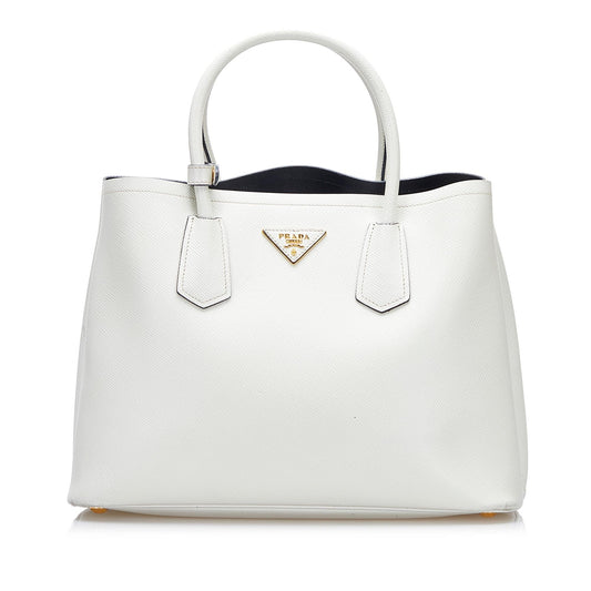 Prada Saffiano Cuir Twin Satchel (SHG-37746)