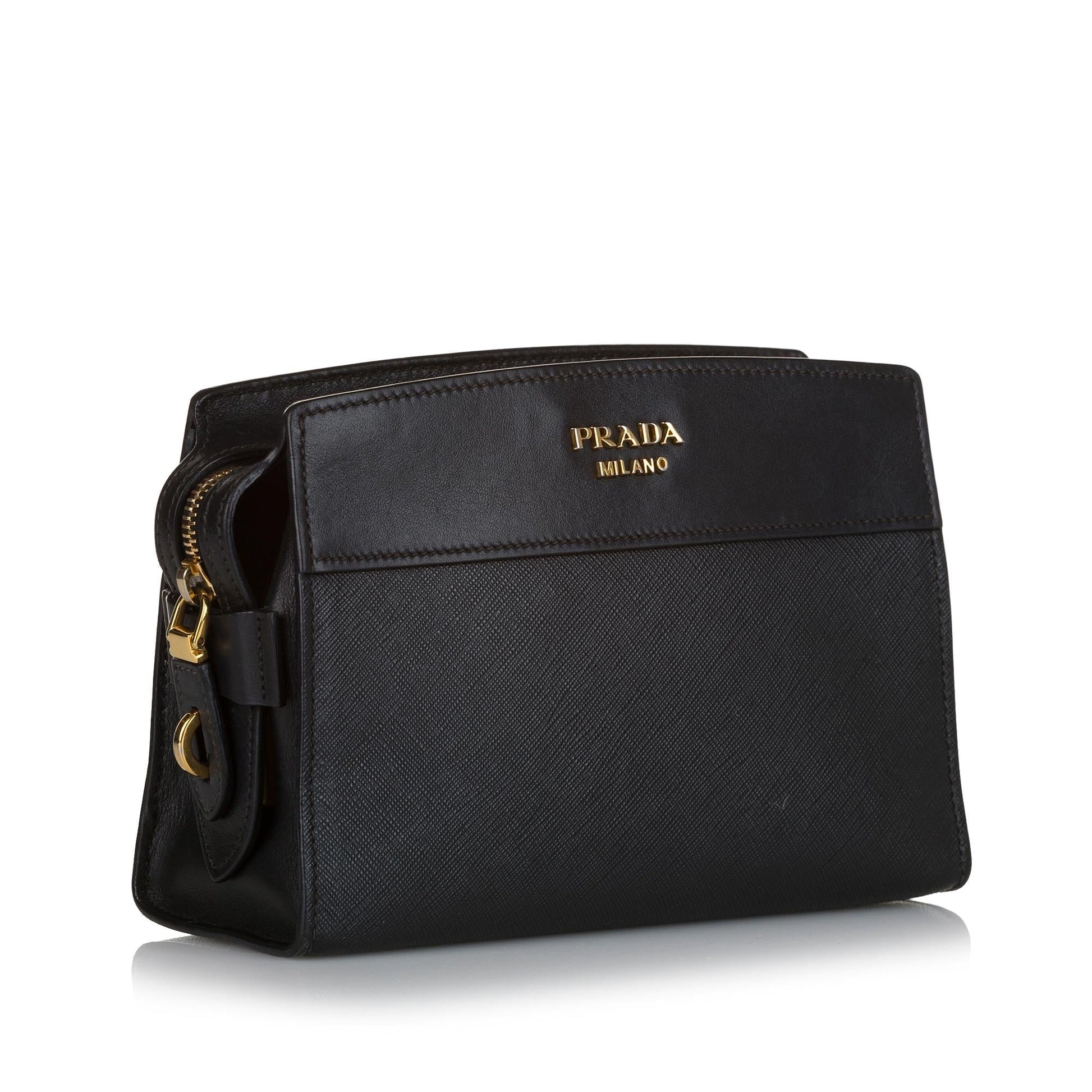 Prada Saffiano Esplanade Crossbody Bag (SHG-35109)
