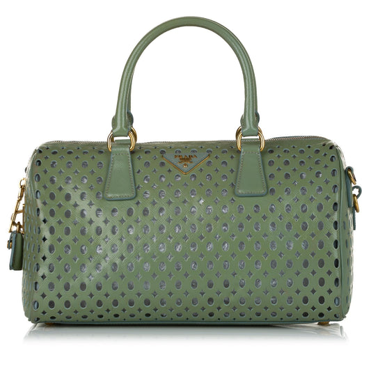Prada Saffiano Fori Satchel (SHG-33320)