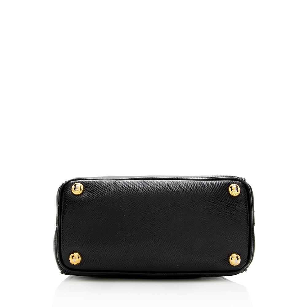 Prada Saffiano Leather Galleria Lux Micro Bag - FINAL (SHF-18445)
