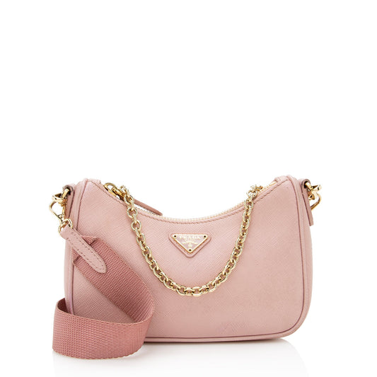 Prada Saffiano Leather Mini Shoulder Bag (SHF-22822)