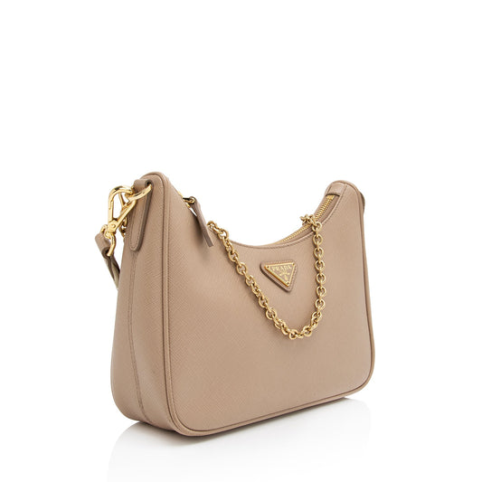Prada Saffiano Leather Re-Edition 2005 Crossbody Bag (SHF-ubhfYy)