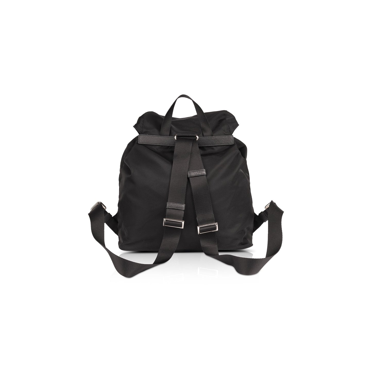 Prada Saffiano Leather-Trimmed Tessuto Nylon Backpack