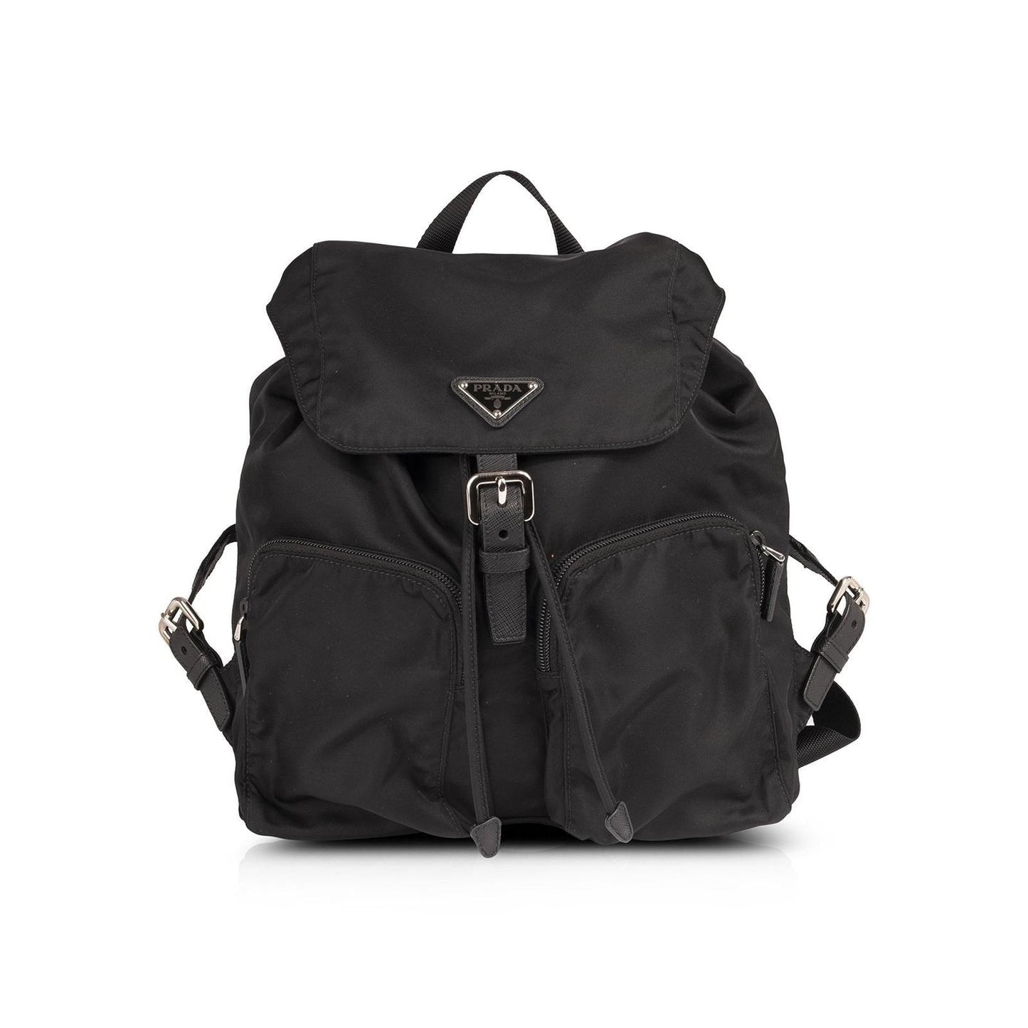 Prada Saffiano Leather-Trimmed Tessuto Nylon Backpack