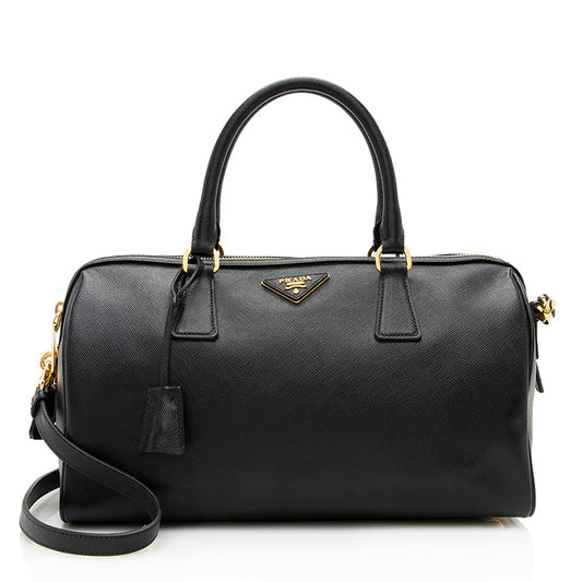 Prada Saffiano Lux Boston Bag (SHF-19866)