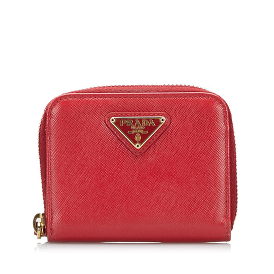 Prada Saffiano Lux Coin Pouch (SHG-HHW4oi)