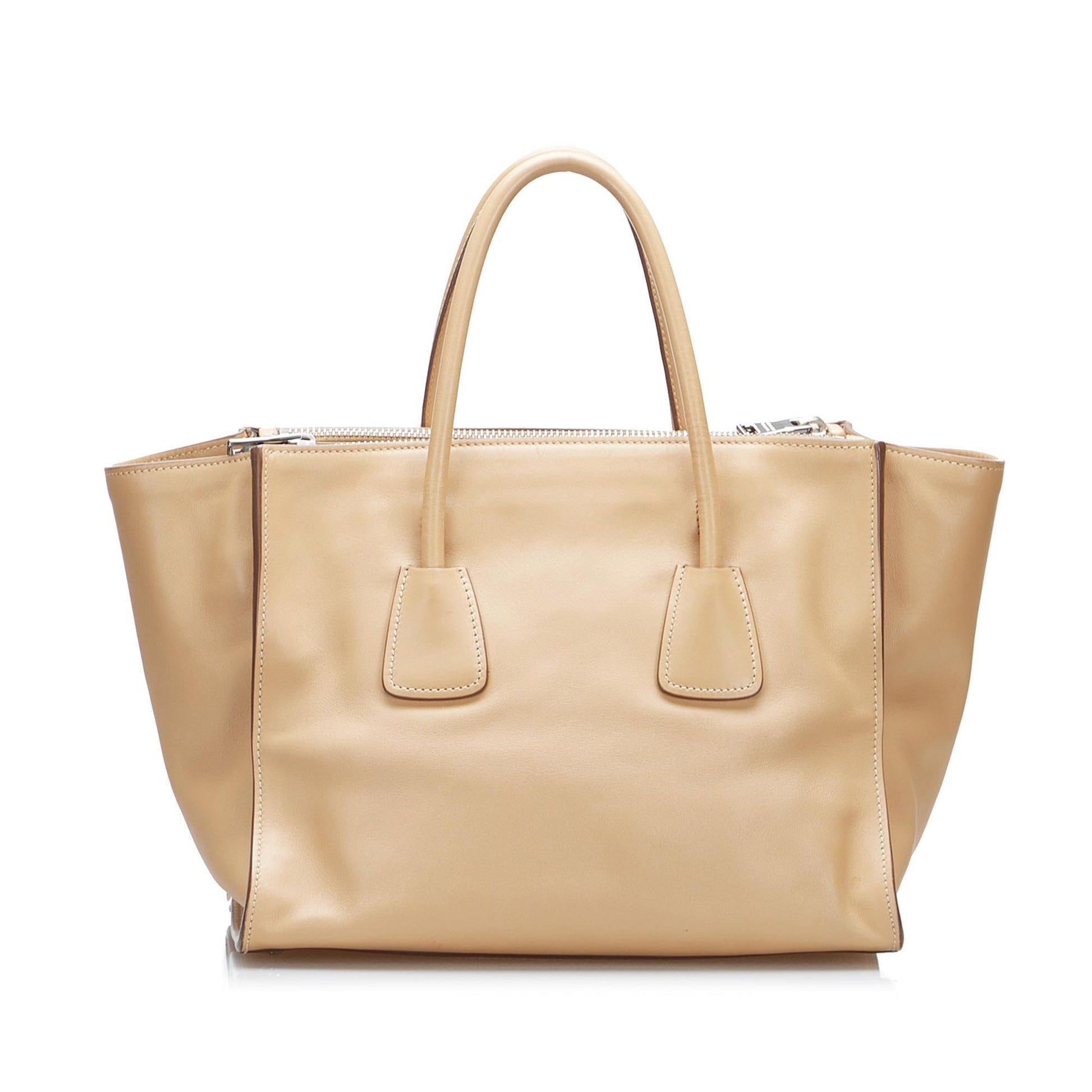 Prada Saffiano Lux Double Zip Galleria Satchel (SHG-bFIg7Y)