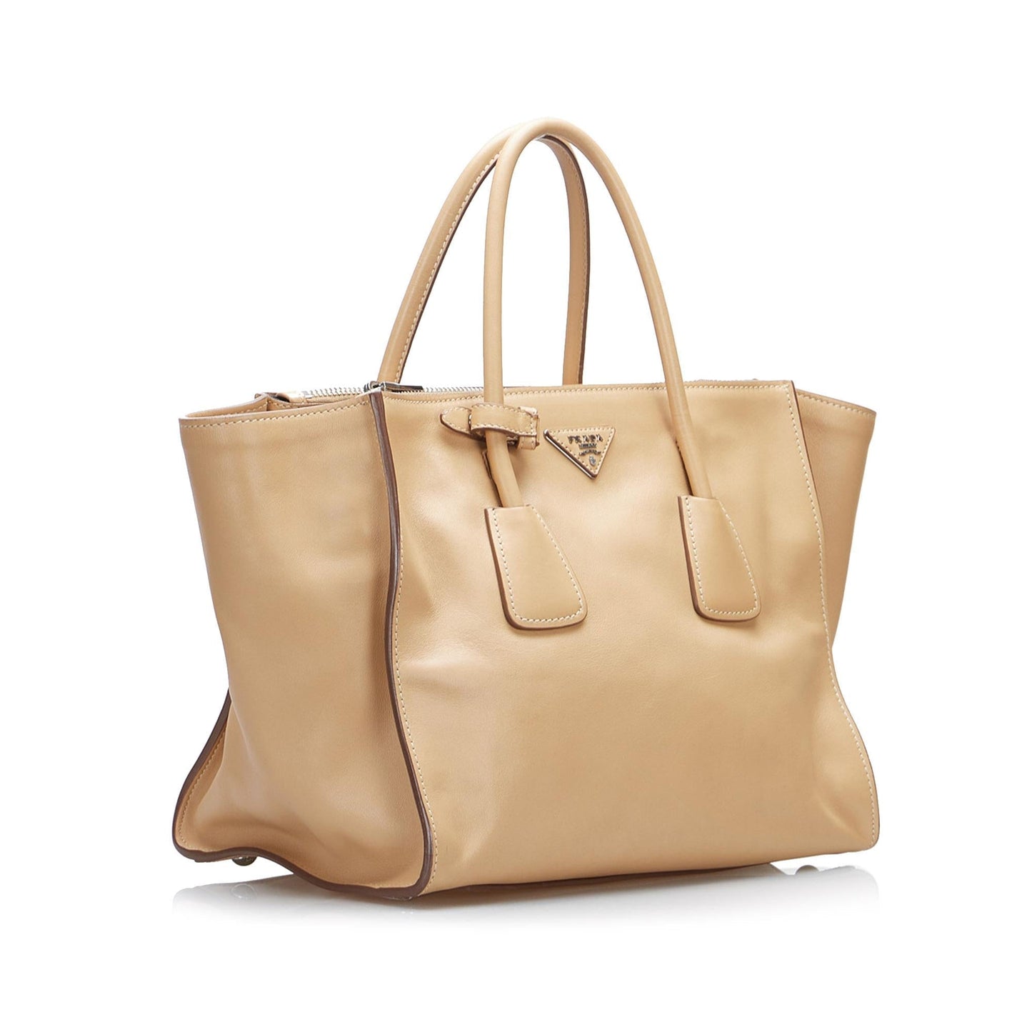 Prada Saffiano Lux Double Zip Galleria Satchel (SHG-bFIg7Y)