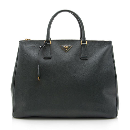 Prada Saffiano Lux Double-Zip Large Tote  