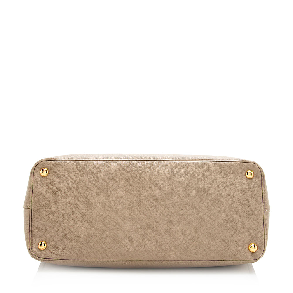 Prada Saffiano Lux Double-Zip Large Tote (SHF-20819)