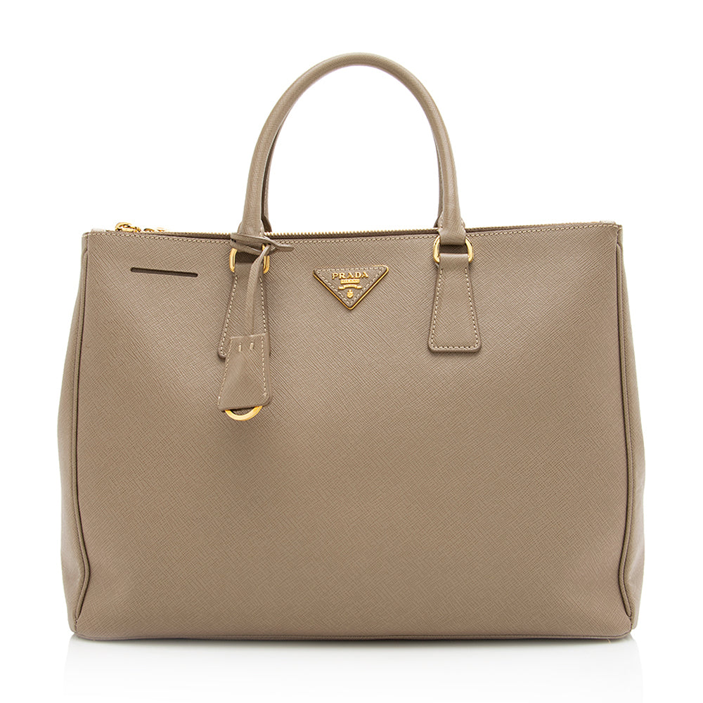 Prada Saffiano Lux Double-Zip Large Tote (SHF-20819)
