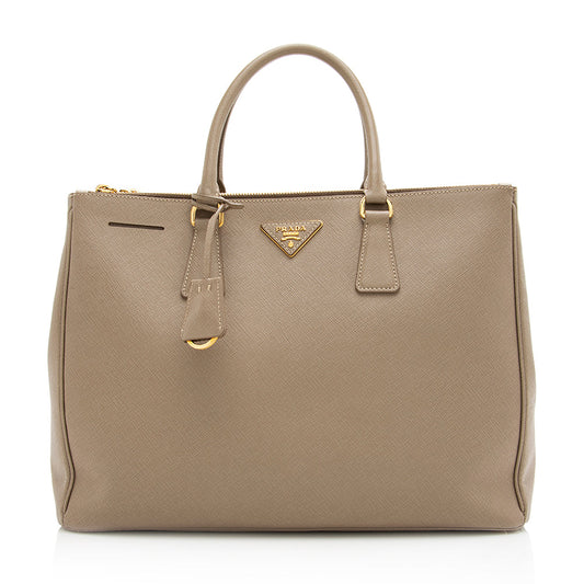 Prada Saffiano Lux Double-Zip Large Tote (SHF-20819)