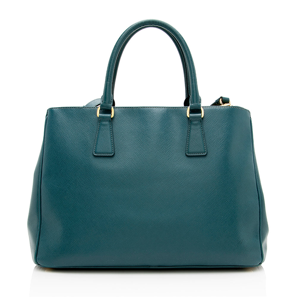 Prada Saffiano Lux Double-Zip Medium Tote (SHF-13593)