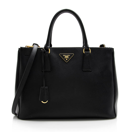 Prada Saffiano Lux Double-Zip Medium Tote (SHF-22264)