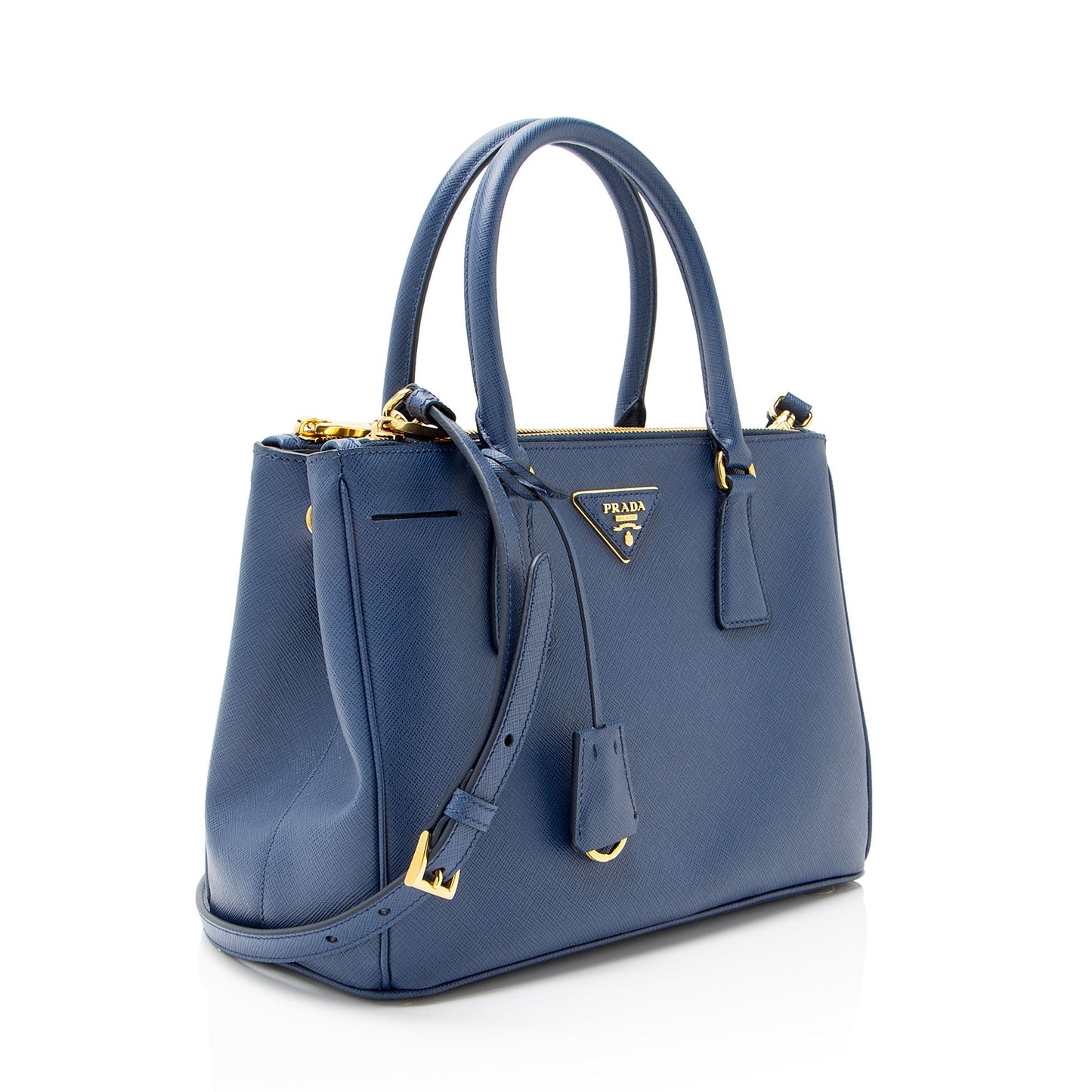 Prada Saffiano Lux Double Zip Medium Tote