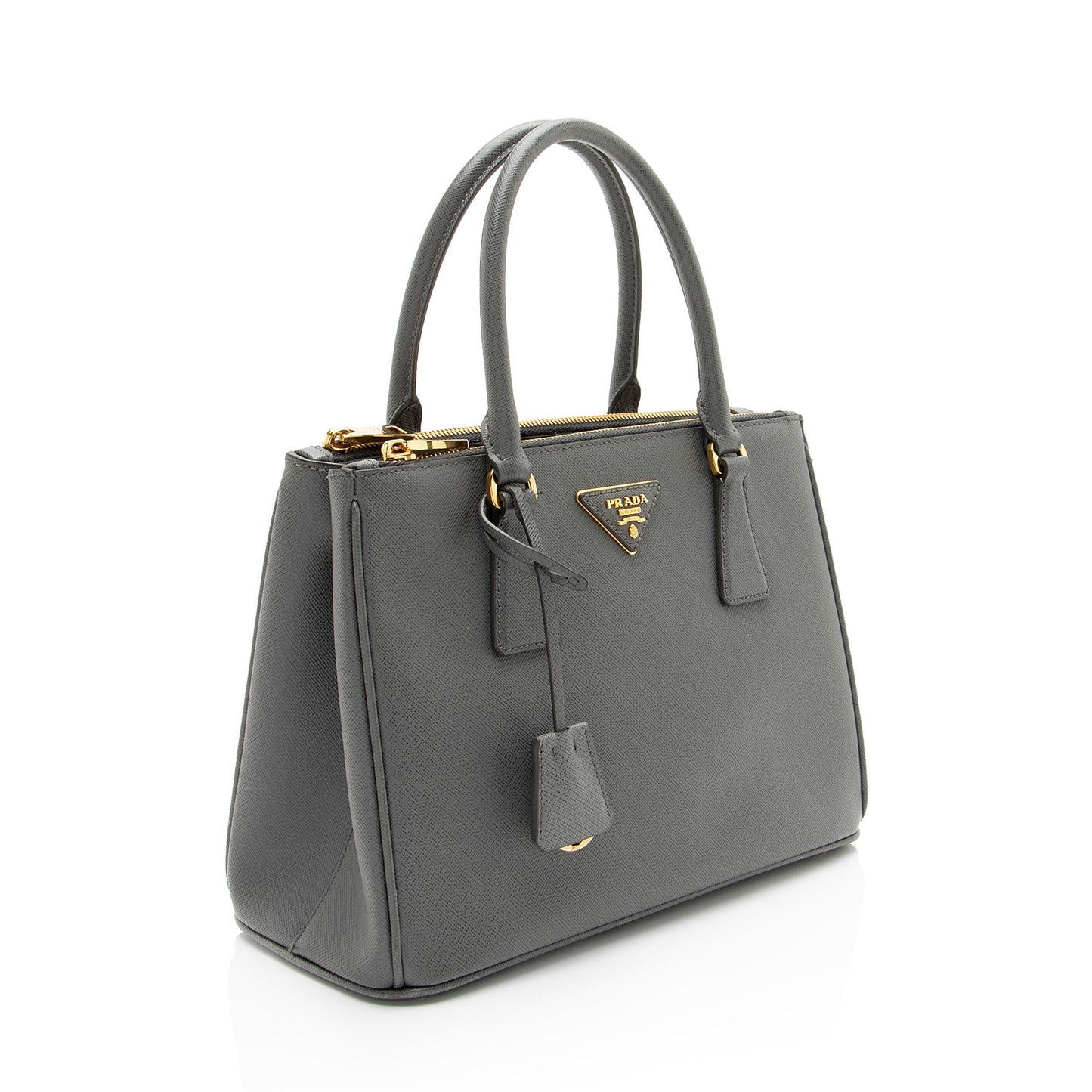 Prada Saffiano Lux Double Zip Medium Tote