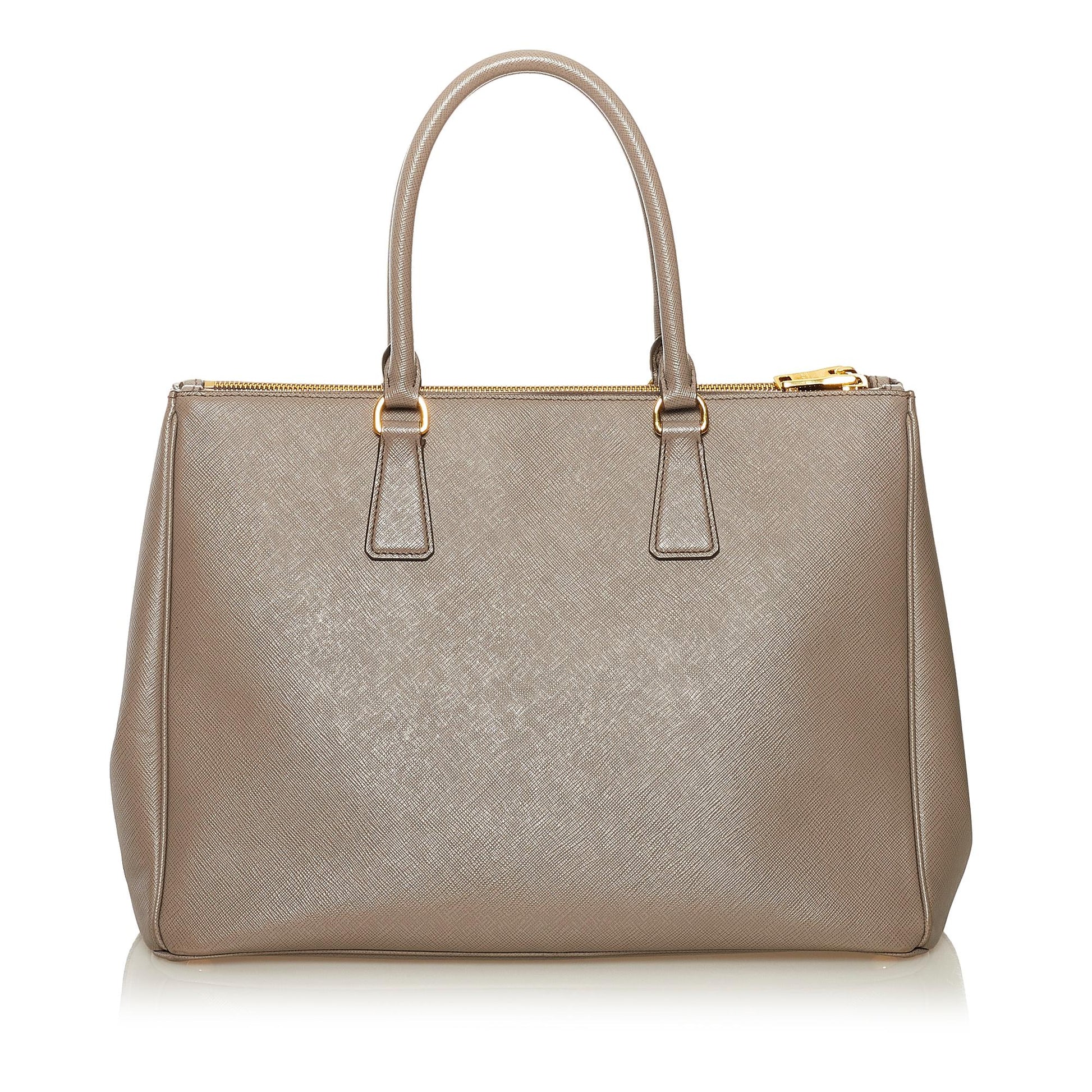 Prada Saffiano Lux Galleria Double Zip Tote Bag (SHG-35054)