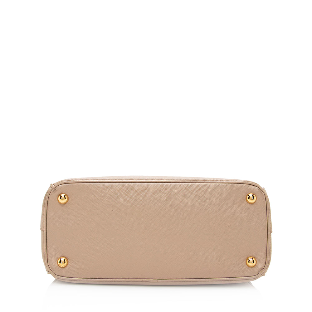 Prada Saffiano Lux Leather Double-Zip Small Tote (SHF-20484)